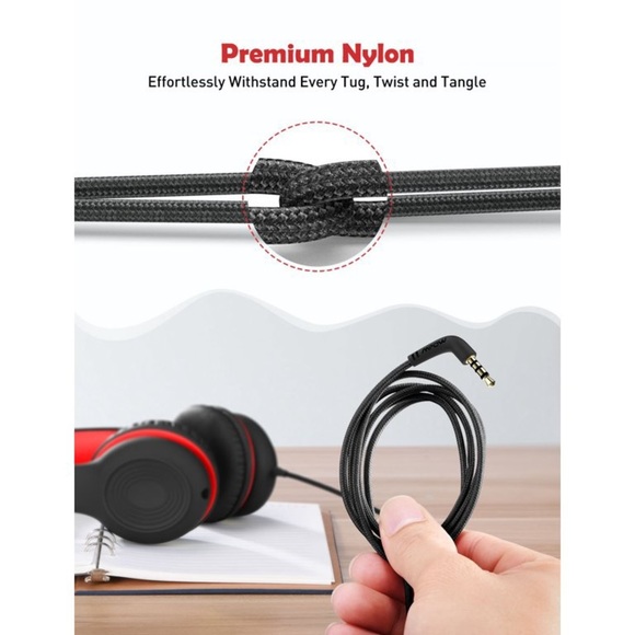 Mpow Kids Headphones with Microphone On-Ear, Sound Sharing Function for Children - Picture 4 of 8